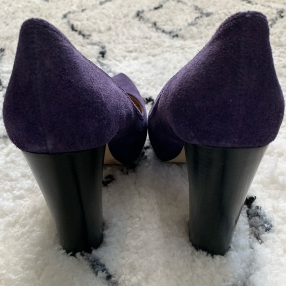 Purple Suede Michael Kors Pumps - Picture 4 of 6